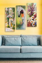 Seinakaunistus Wallity Mioli Decor MDF0011, 20 x 50 cm, 3 osa
