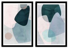 Kaheosaline dekoratiivne MDF raamiga pilt Wallity Mioli Decor 2PSCTCIZ-006, 36 x 51 cm