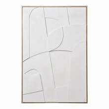Pilt House Nordic Madeline Relief 60 x 90 cm, valge