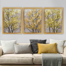 Dekoratiivne raamitud pilt Wallity 3AC176, 35 x 45 cm, 3 osa