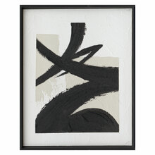 Pilt raamiga FRAME must joon, 40 x 50 cm