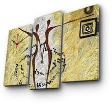 Seinakell Wallity Canvas 3PATCS-24, kollane/beež, 66 x 45 cm
