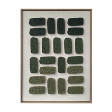 Seinapilt Home4you WALLY, 60 x 80 cm, roheline labürint