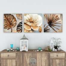 Kolmeosaline dekoratiivne pilt lõuendil Wallity Mioli Decor P6619748771, 30 x 30 cm (3 tk)