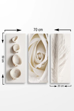 Seinakaunistus Wallity MDF0086, 20 x 50 cm, 3 osa