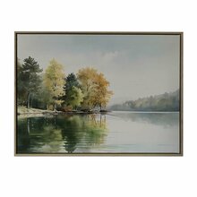Seinapilt ART Home4you WALLY, 60 x 45 cm, mets järve ääres