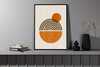 Plakat Venture Design Hathor, 50 x 70 cm, beež