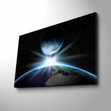 Dekoratiivne valgustusega lõuendipilt Wallity NASA-039, 70 cm