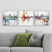Kolmeosaline reproduktsioon Wallity Mioli Decor DRPRC04, 30 x 30 cm