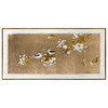 Pilt raamiga Home4you Gold, 60 x 120 cm, lind kullal