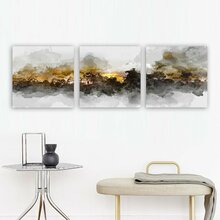 Kolmeosaline dekoratiivne lõuendipilt Wallity Mioli Decor PRC2563384080, 30 x 30 cm (3 tk)