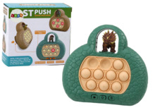 Lean Toys Pop It mängukonsool, dinosaurus, roheline