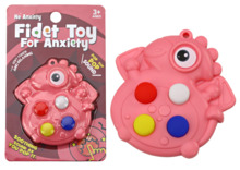 Lean Toys Pop It, antistress sensoorne mänguasi, dinosaurus, roosa