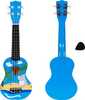 Laste puidust ukulele ECOTOYS, 4 nailonkeelt