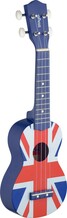 Soprano ukulele Stagg US UK-FLAG, koos kotiga