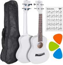 Kontsertukulele V-TONE UK23, valge