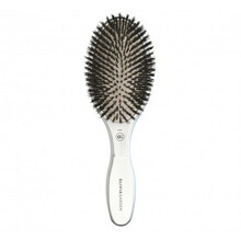 Juuksehari Olivia Garden Expert Care Oval Boar Bristles Silver, naturaalsete harjastega
