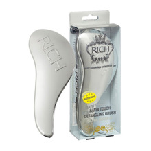 Juuksehari RICH Satin Touch Detangling Brush Silver Metallic, 1 tk