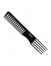 Juuksekamm Eurostil nailon, 19,5 cm, must, 1 tk