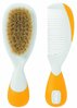 Beebi harja ja kammi komplekt Chicco Baby Moments, oranž, 2 tk