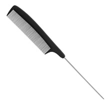 Professionaalsed kammid Eurostil Carbon Peine Pua De Metal, mustad, 1 tk