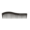Juuksekamm Janeke Wavy Comb 805, must, 1 tk