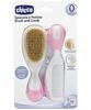 Juuksehari ja kamm Chicco Baby Moments Pink, 0m+, 2 tk