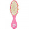 Juuksehari TEK Natural Small Purse Hairbrush, roosa, ovaalne