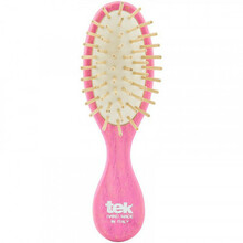 Juuksehari TEK Natural Small Purse Hairbrush, roosa, ovaalne