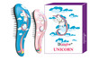 Juuksehari Dtangler Gift set Unicorn, 2 tk