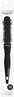 Juuste stiliseerimishari Lussoni Hourglass, 25 mm, must, 1 tk