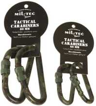Karabiin Mil-Tec WOODLAND, 80 mm, paar