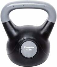 Vinüülkattega sangpomm Insportline Vin-Bell Dark, 14 kg