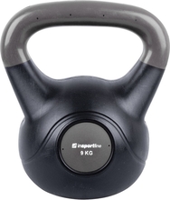 Vinüülkattega sangpomm Insportline Vin-Bell Dark, 9 kg