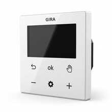 Termostaat Gira S3000 Room thermostat Display System 55, pure white glossy