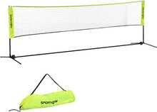 Sulgpallivõrgu komplekt Sportnow kokkupandav võrkpalli/tennisevõrk, 103/120/155 cm, kollane