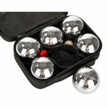 Petanki kuulid Enero Boule Petanque 337835, 22 x 15 cm, hõbe, 6 tk