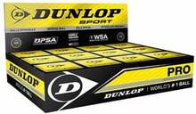 Skvošipallide komplekt Dunlop Pro Yellow Dot, 12 tk