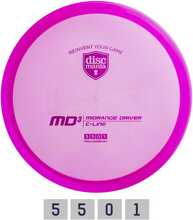 Discgolfi ketas Discmania C-Line MD3, lilla
