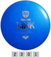 Discgolfi ketas Discmania Putter Hard Exo Link Evolution, sinine