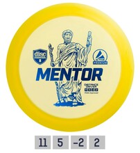 Discgolfi ketas Discmania Mentor, kollane