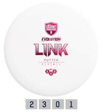 Discgolfi ketas Discmania Soft Exo Link, 2/3/0/1, valge