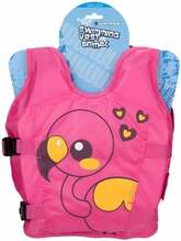 Ujumisvest Waimea 52ZC, must/oranž/roosa, universaalne, 15 - 19 kg