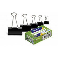 Paberiklambrid Forpus, 25 mm, must, 12 tk