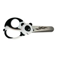 Laste käärid Fiskars panda, 13 cm, valge/must