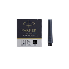 Tindikapslid Parker Quink Mini, must, 6 tk