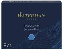 Tindikapslid Waterman, pikad, sinised, 8 tk