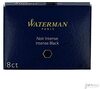 Tindikapslid Waterman, pikad, mustad, 8 tk