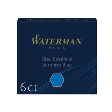Tindikapslid Waterman International, sinine, 6 tk, S0110950