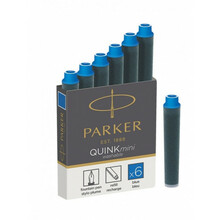 Tindikapslid Parker Quink, pikad, sinised, 5 tk